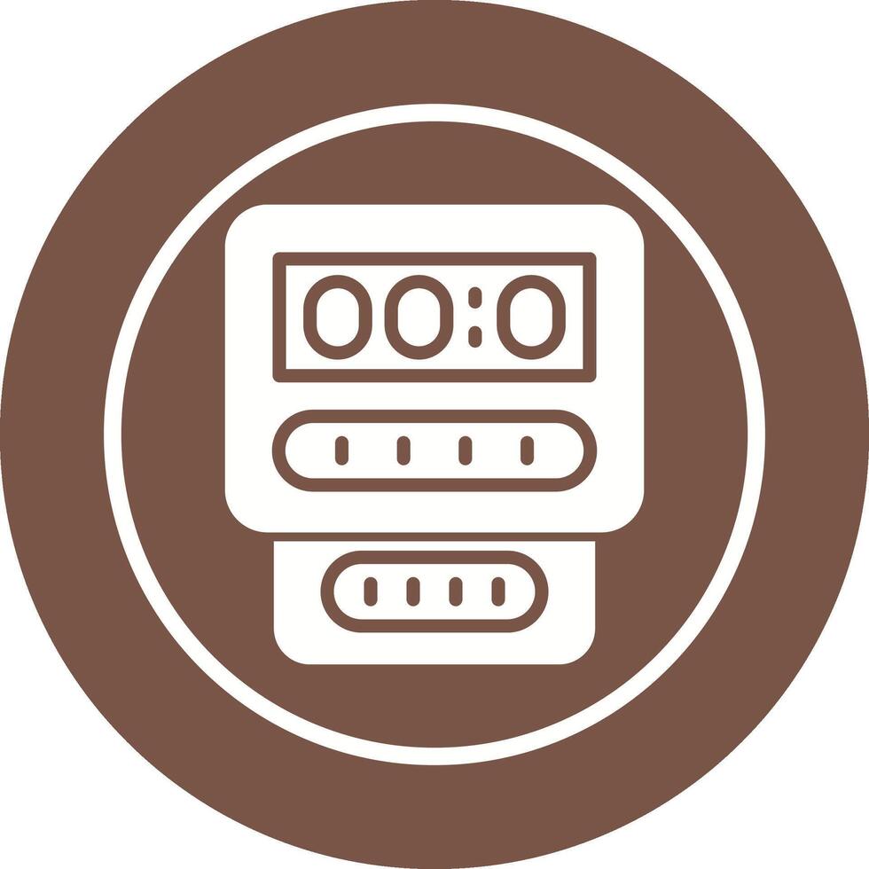 Electric Meter Vector Icon