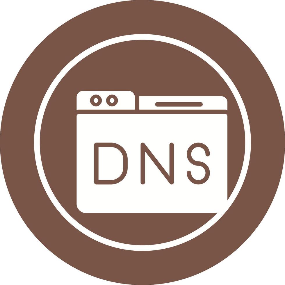 Domain DNS Management Vector Icon