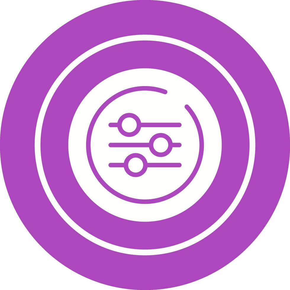 Equalizer Circle Vector Icon