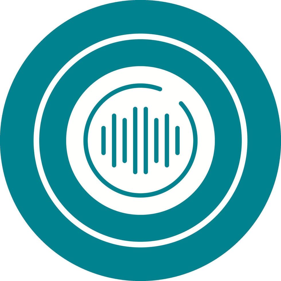 Audio Spectrum Circle Vector Icon