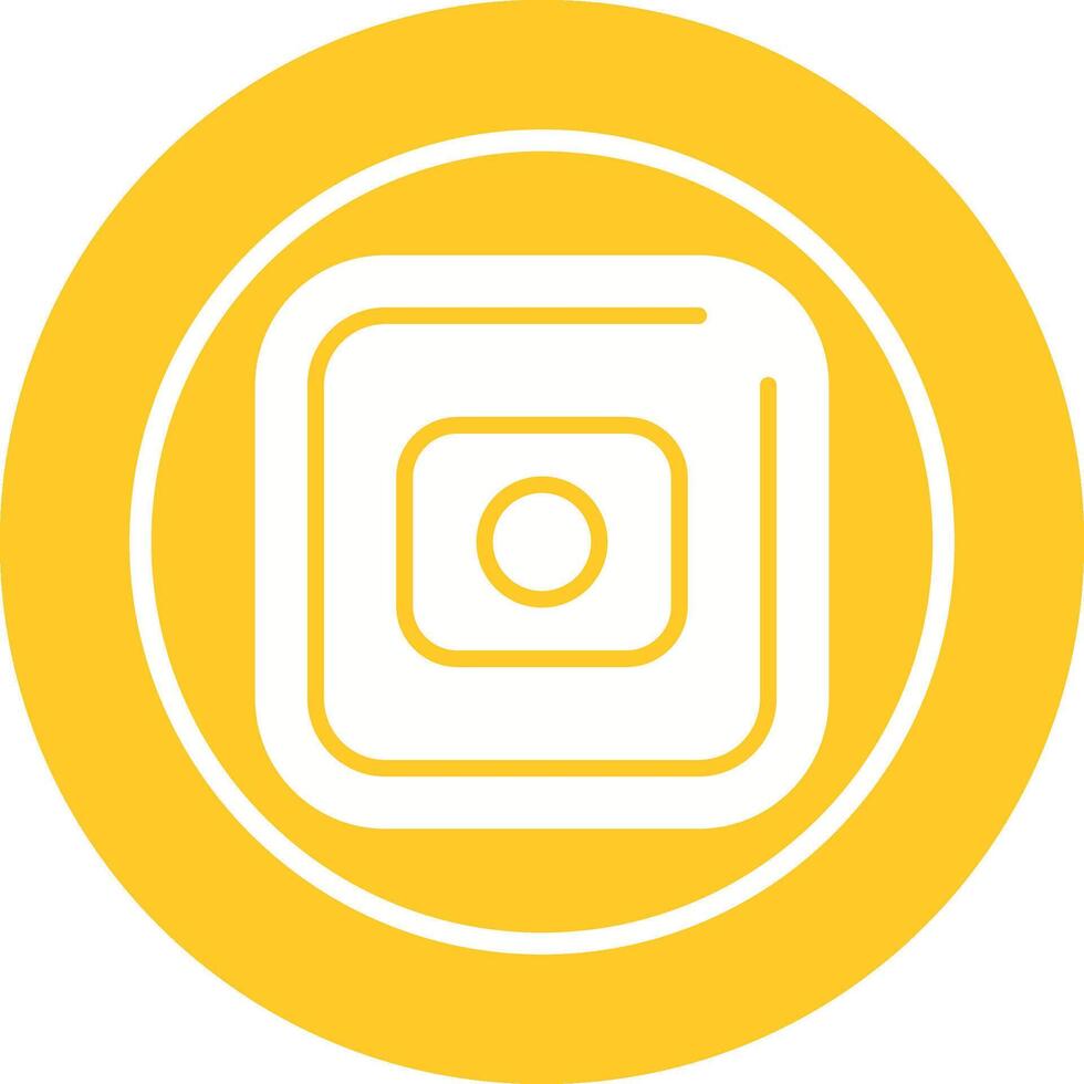 Record Square Vector Icon