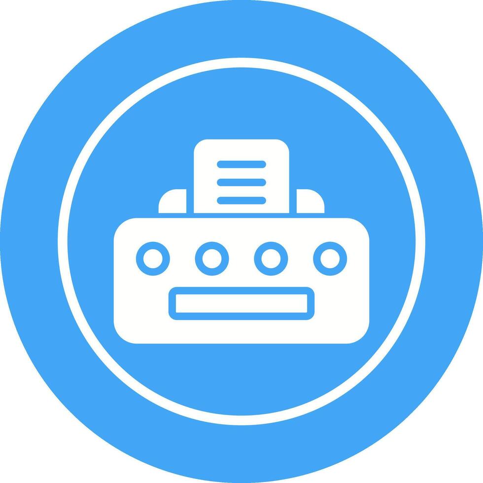 Document Printing Vector Icon