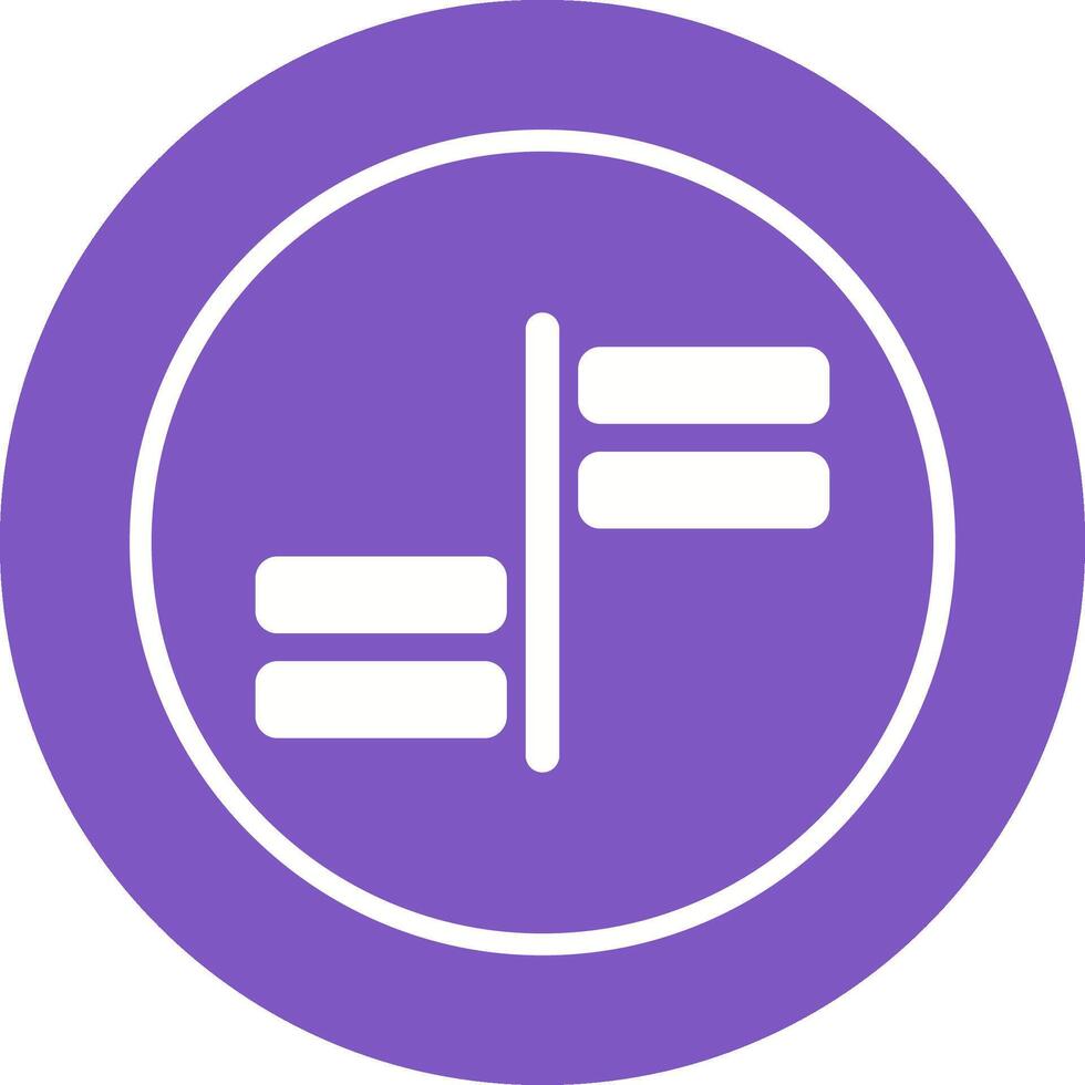 Horizontal Alignment Vector Icon