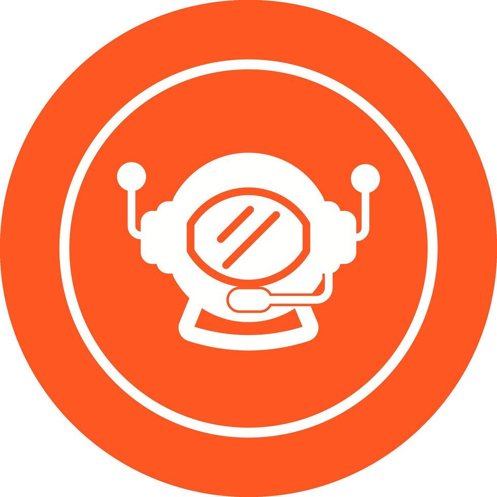 Astronaut Helmet Vector Icon