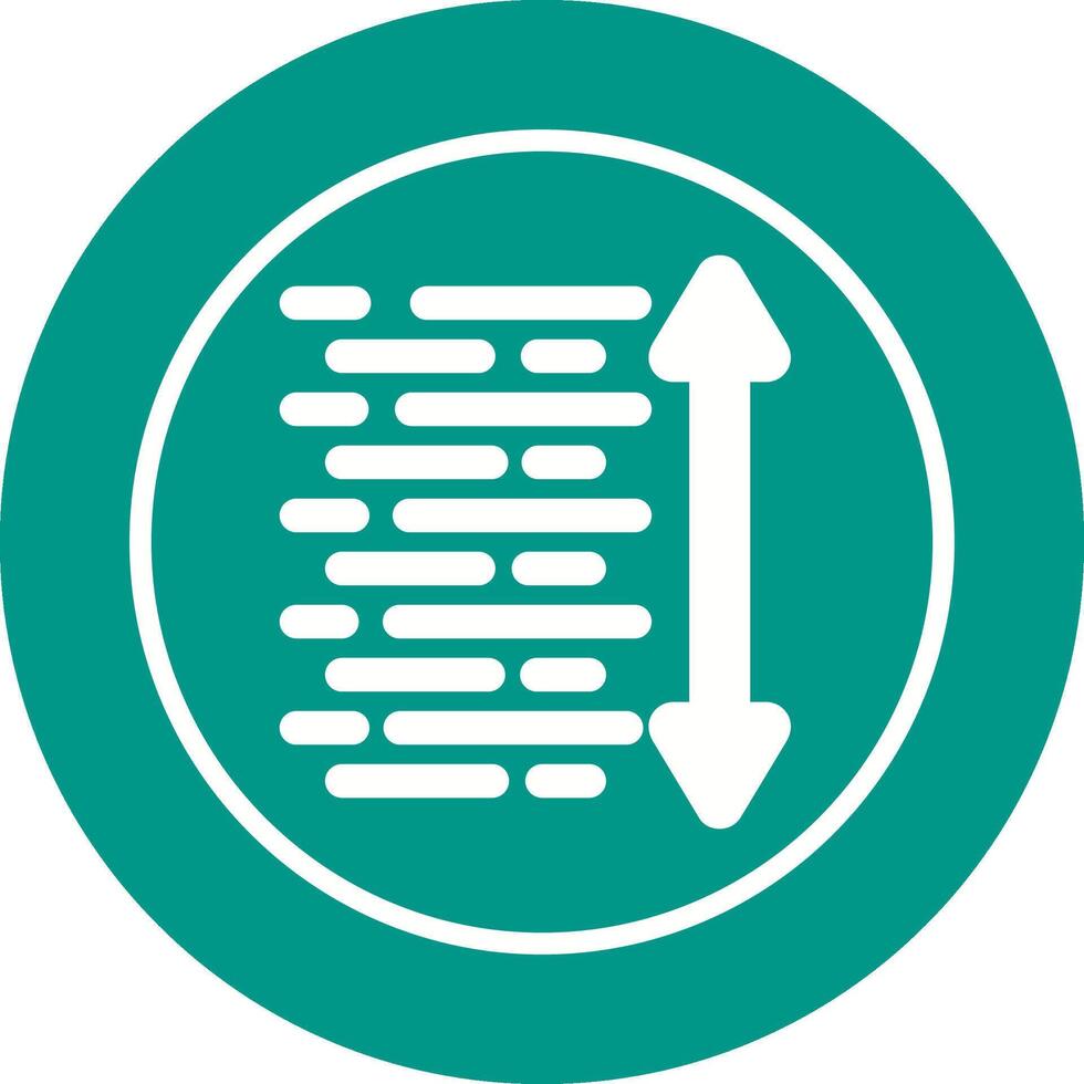 Line Spacing Vector Icon