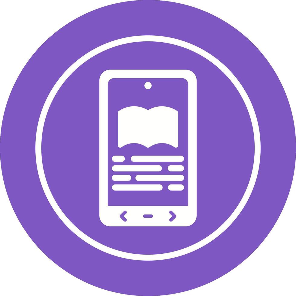 E book Reader Vector Icon