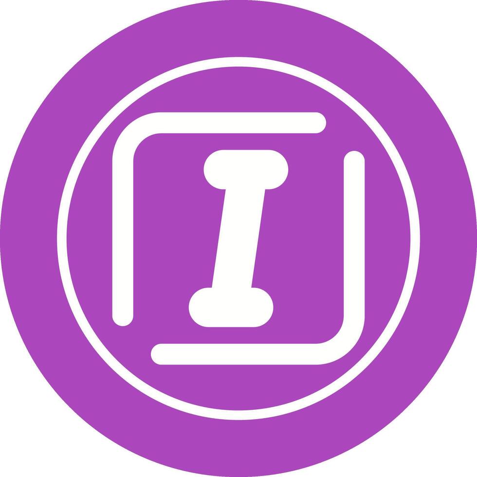 Italic Vector Icon
