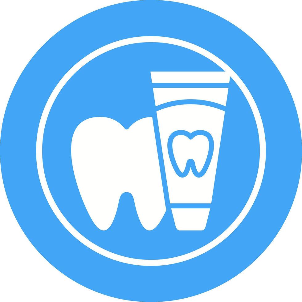 icono de vector de pasta de dientes