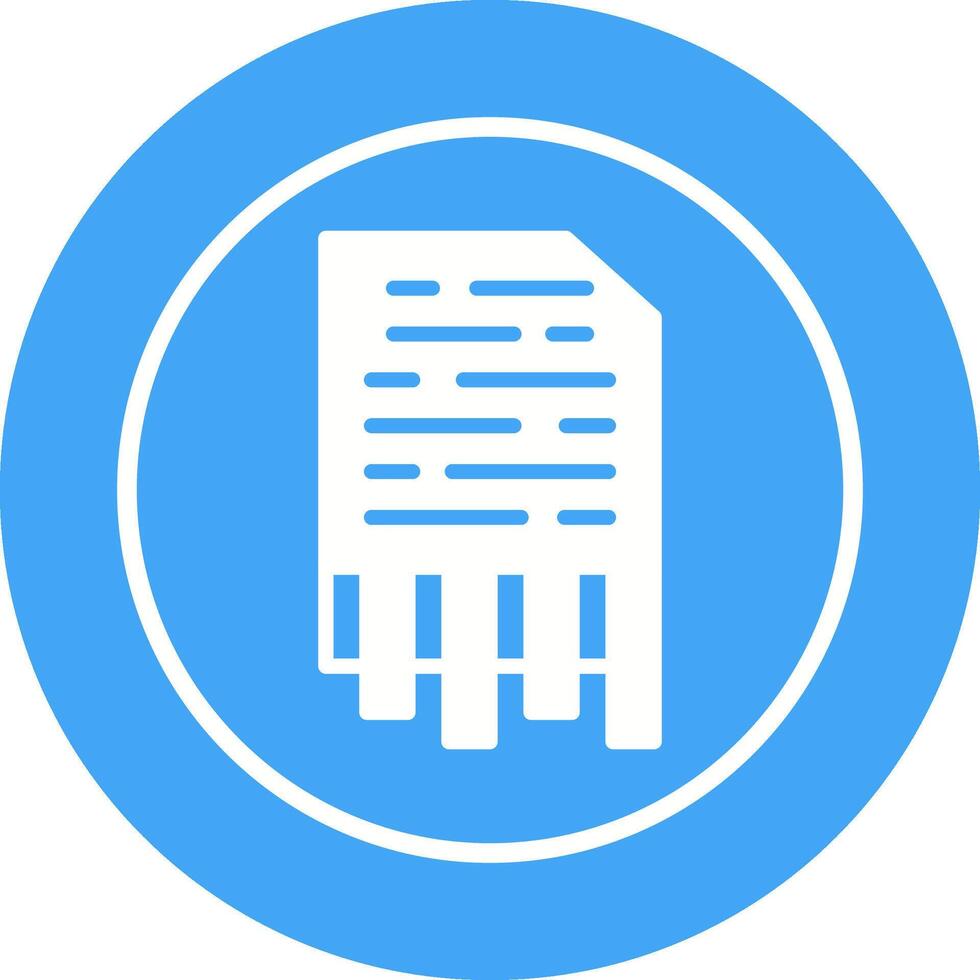 Shredding Vector Icon
