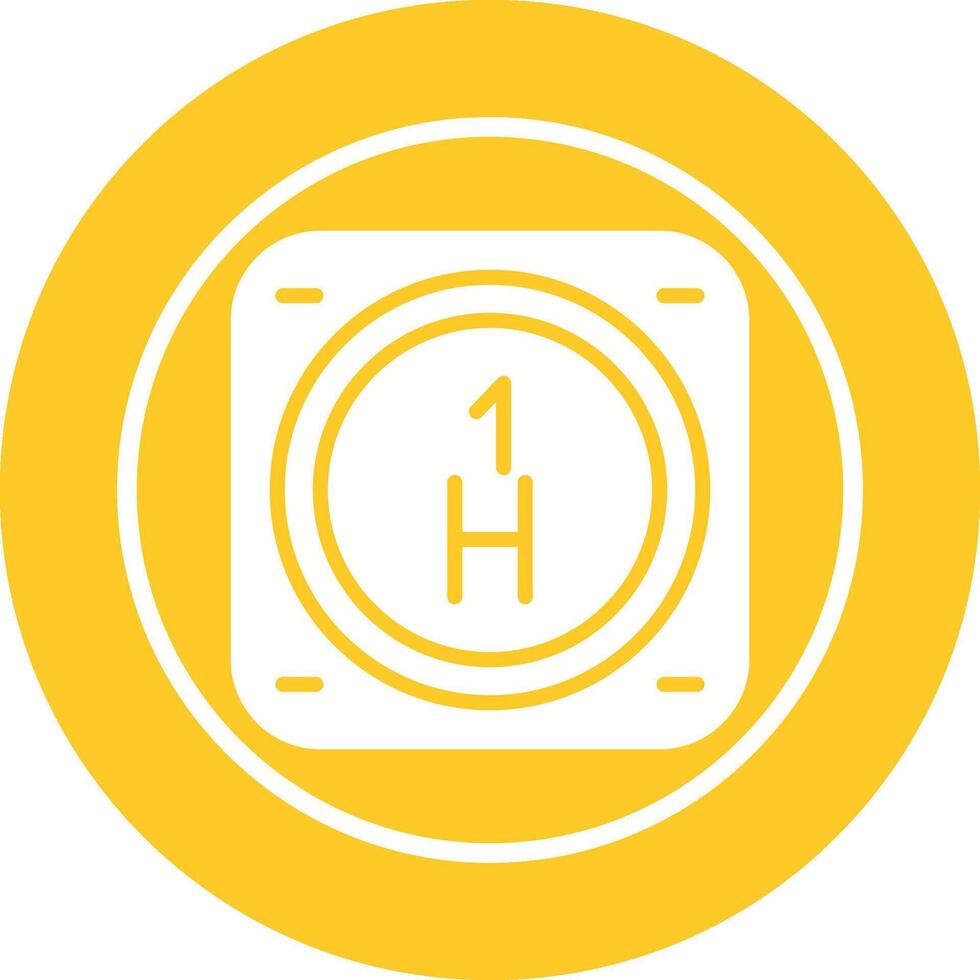hidrógeno vector icono