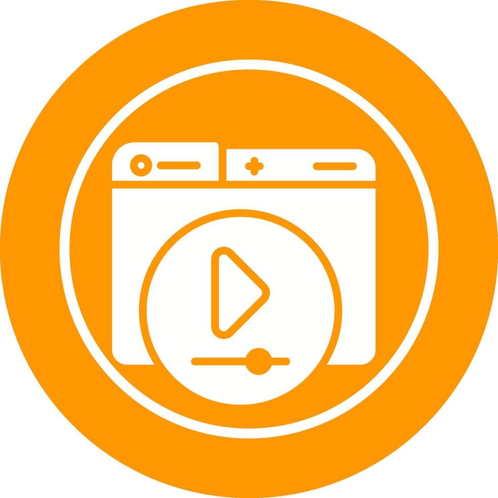 Video Player Vector Icon