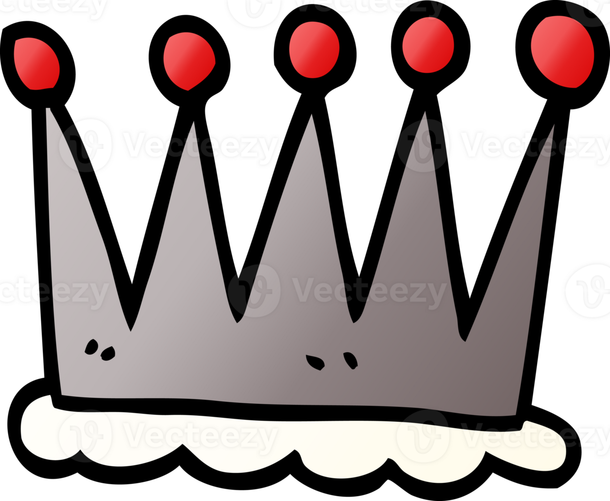 cartoon doodle crown symbol png