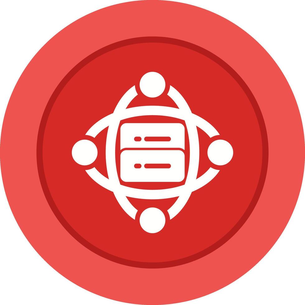Cluster Server Vector Icon