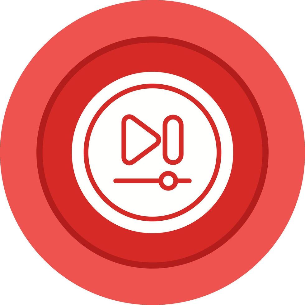 Video Next Track Button Vector Icon