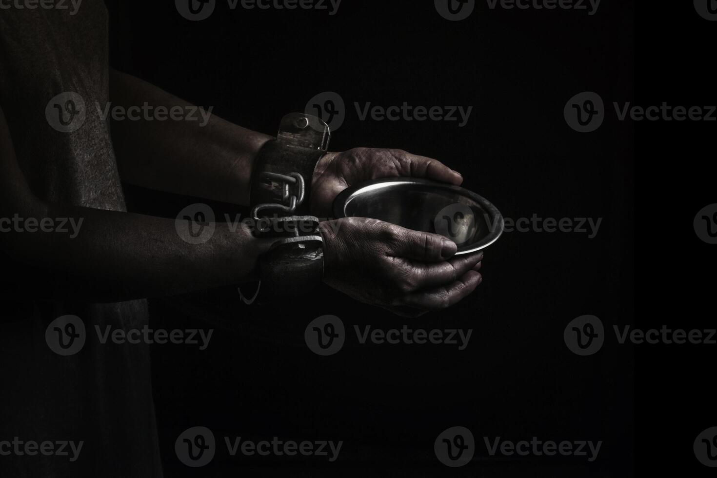 woman hands bound prisoner in room,hands bound photo