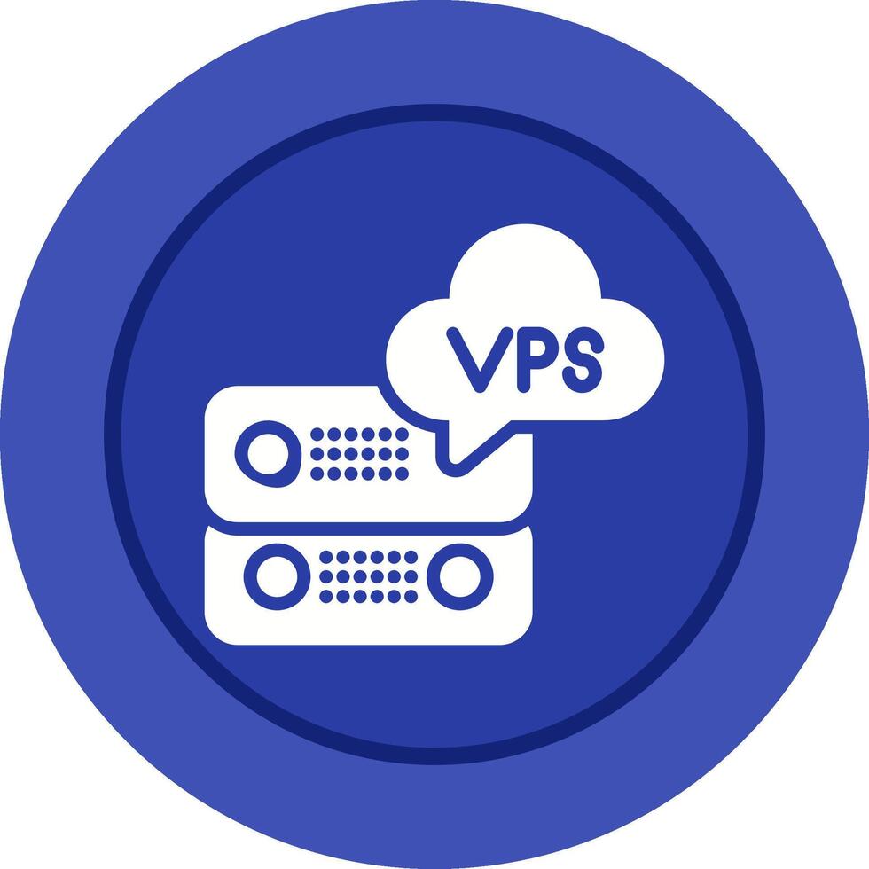 VPS Hosting Vector Icon