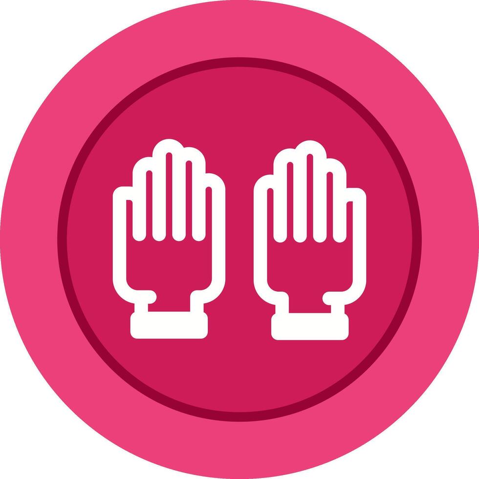 Rubber Gloves Vector Icon