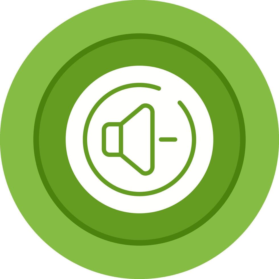 Volume Down Circle Vector Icon