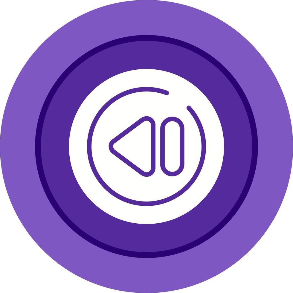Previous Track Circle Vector Icon