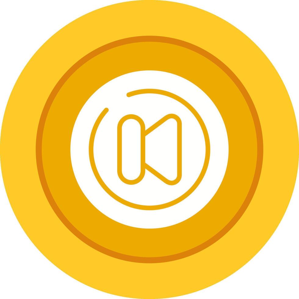 Video Previous Track Circl Vector Icon