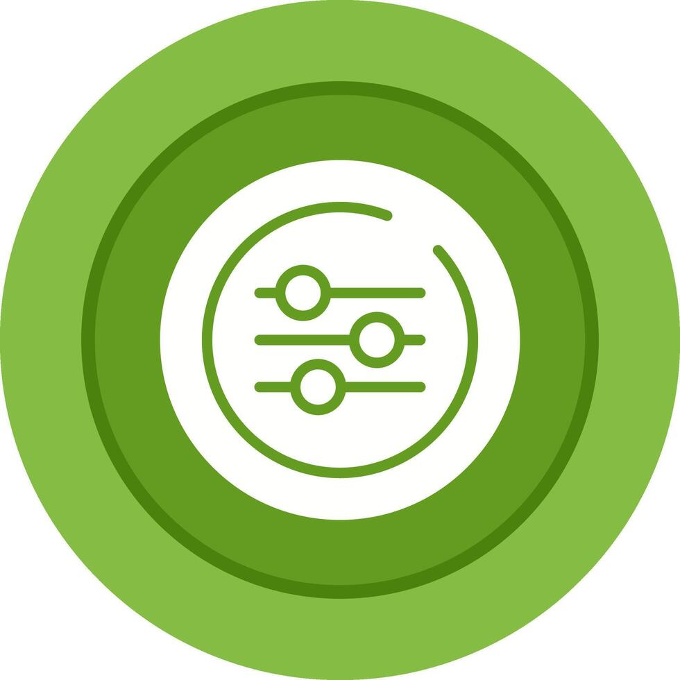 Equalizer Circle Vector Icon