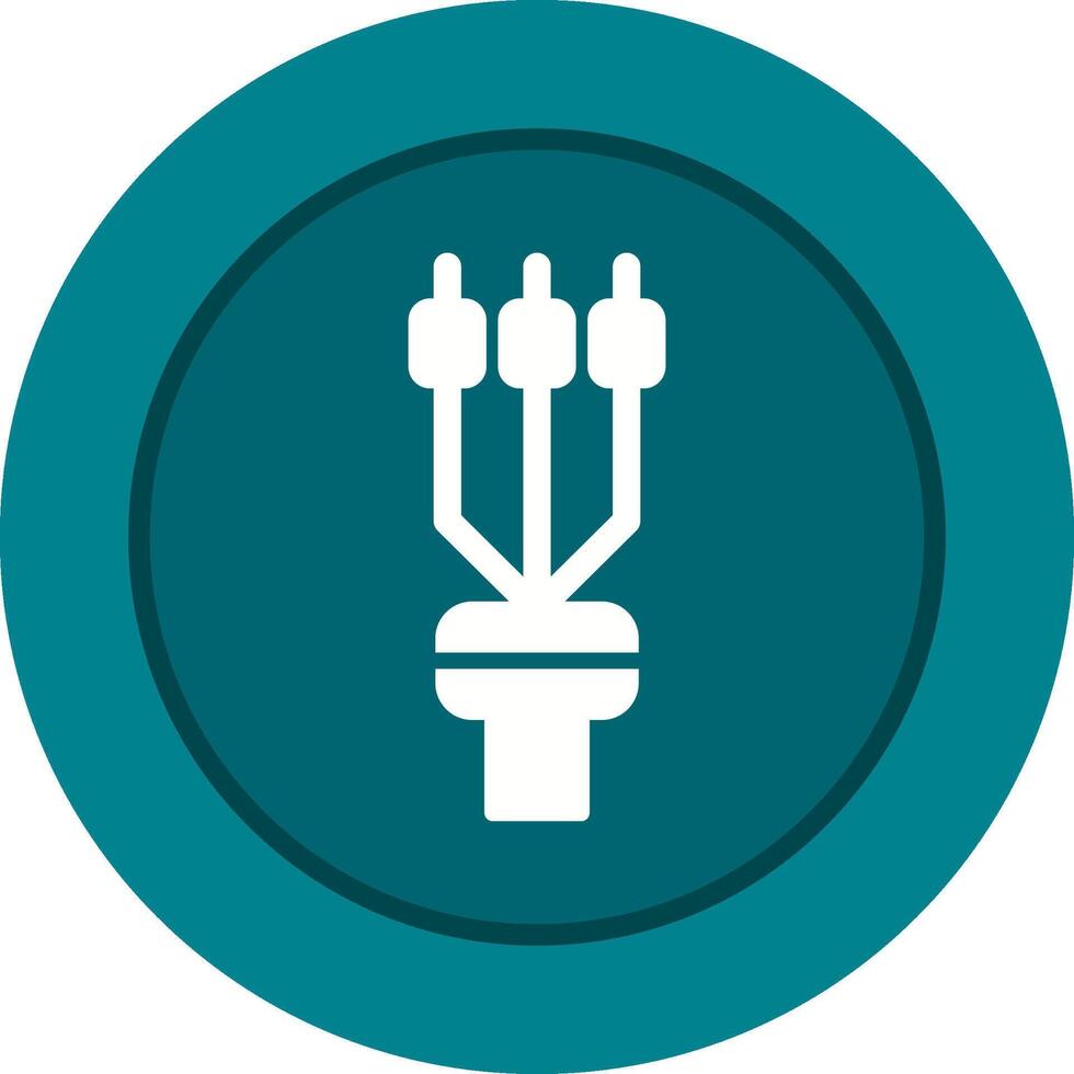 Cable Termination Sleeve Vector Icon