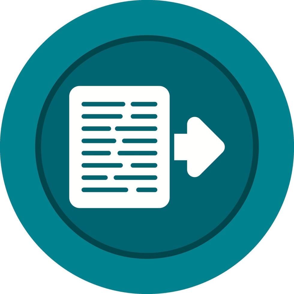 Document Export Vector Icon