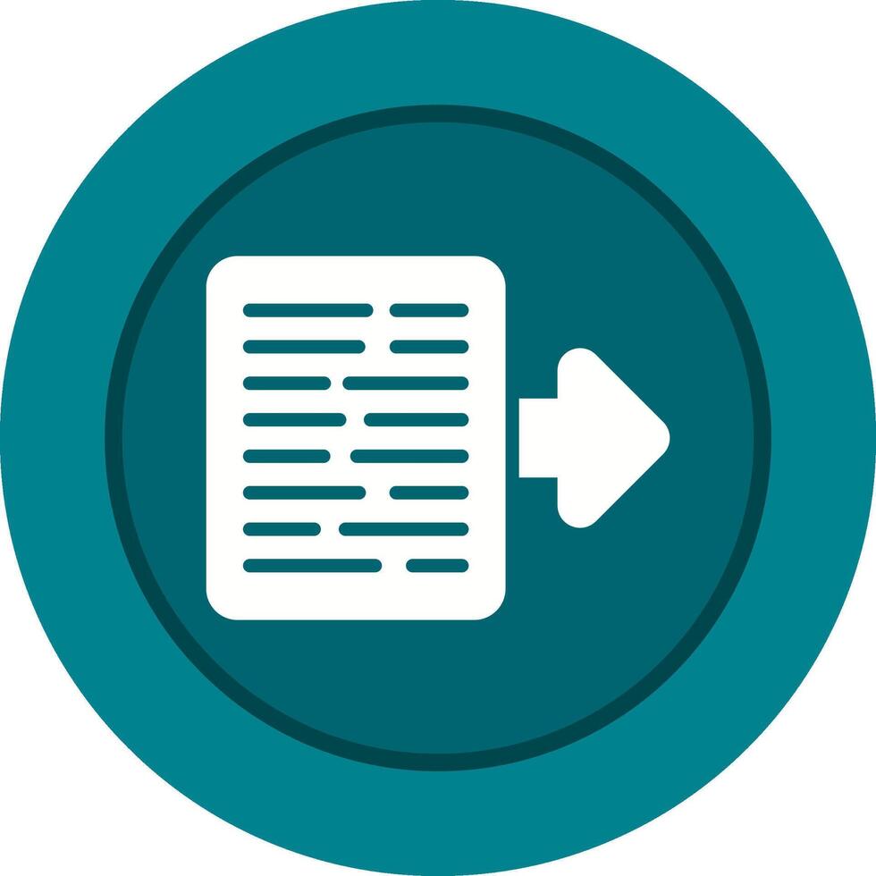 Document Export Vector Icon