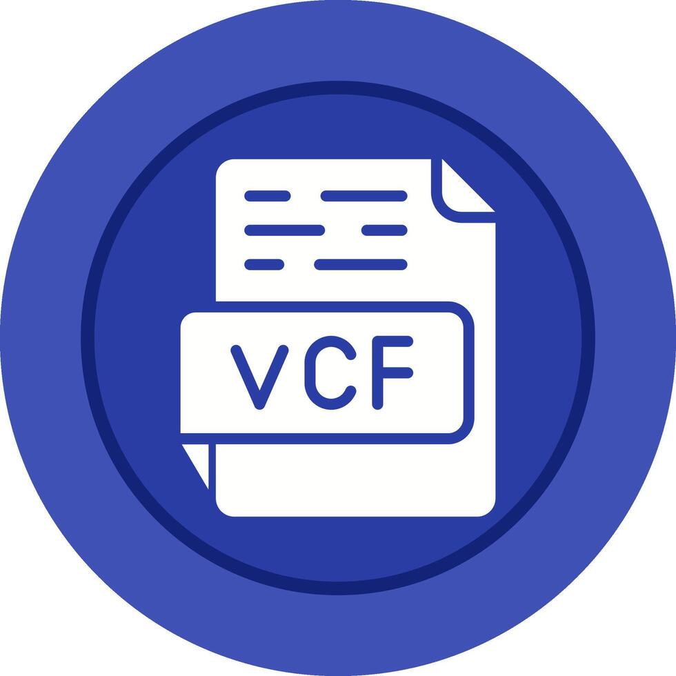 vcf vector icono