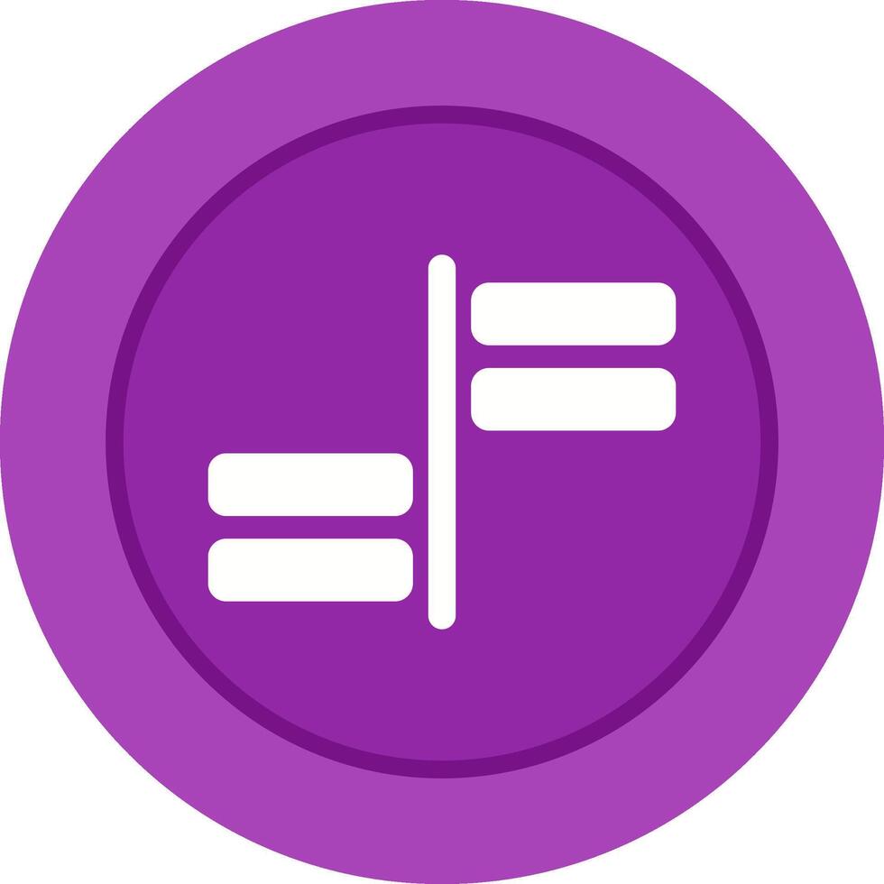 Horizontal Alignment Vector Icon