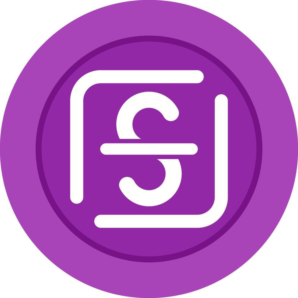 Strikethrough Vector Icon