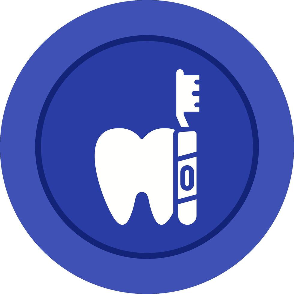 icono de vector de cepillo de dientes