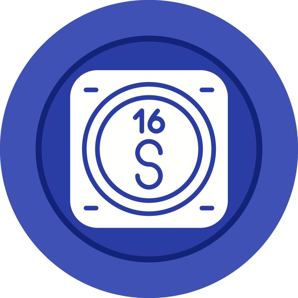 Sulfur Vector Icon