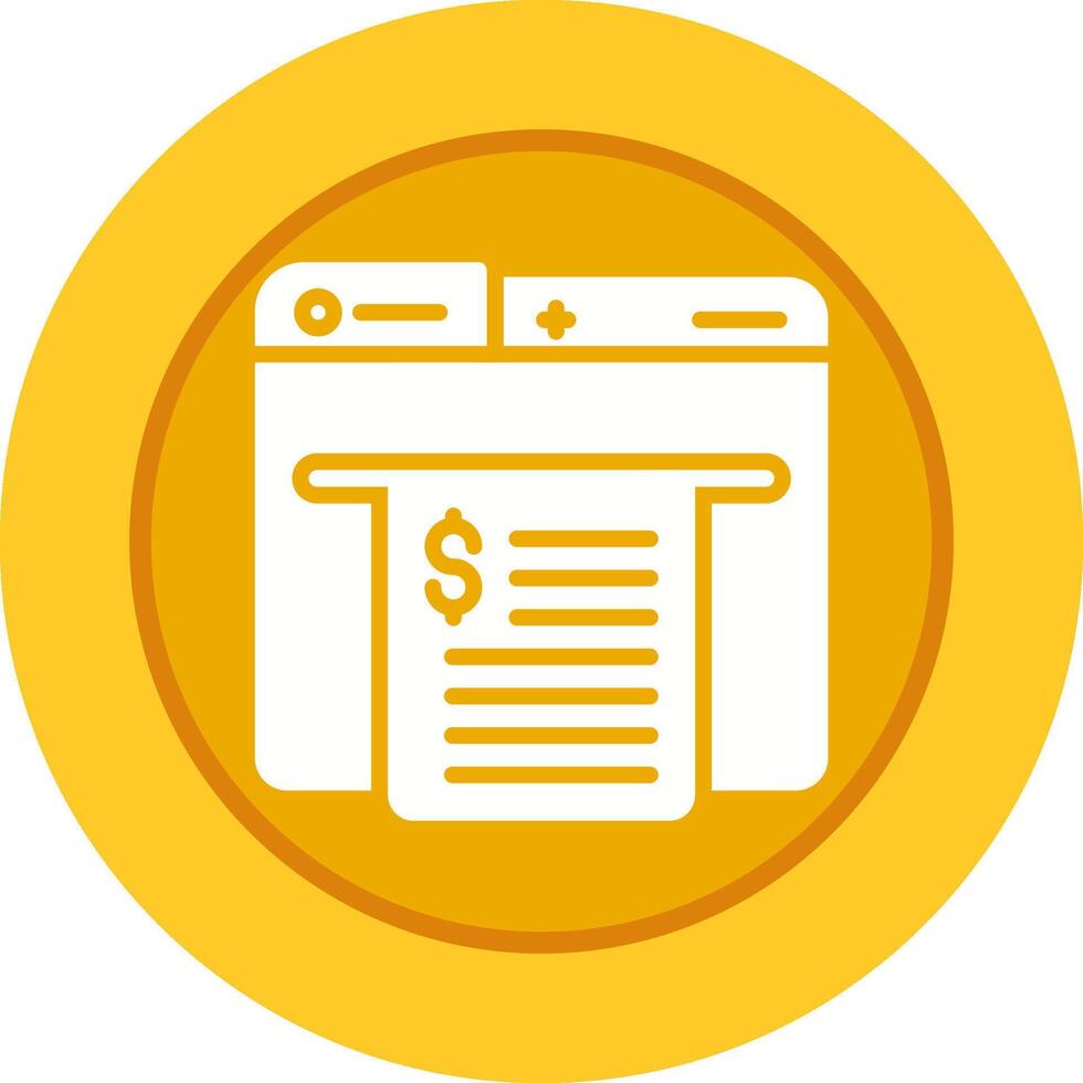 Receipt Vector Icon