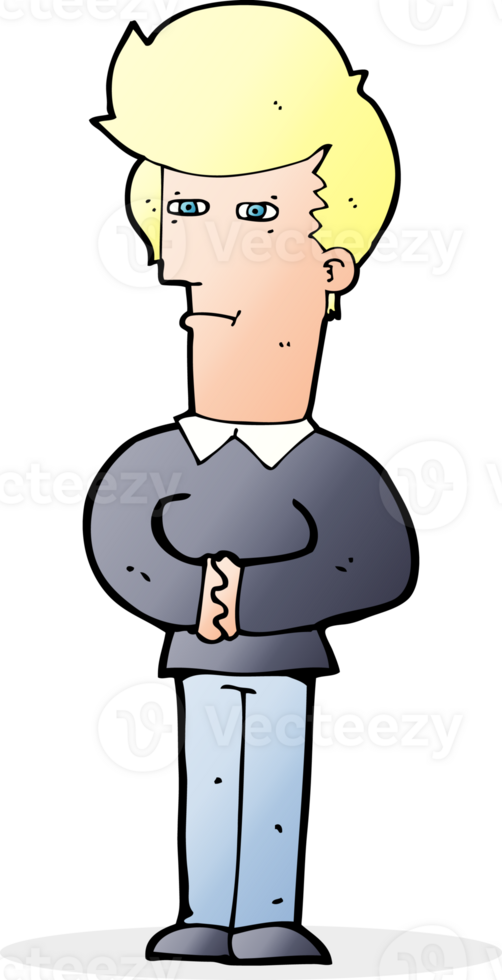 cartoon man narrowing his eyes png