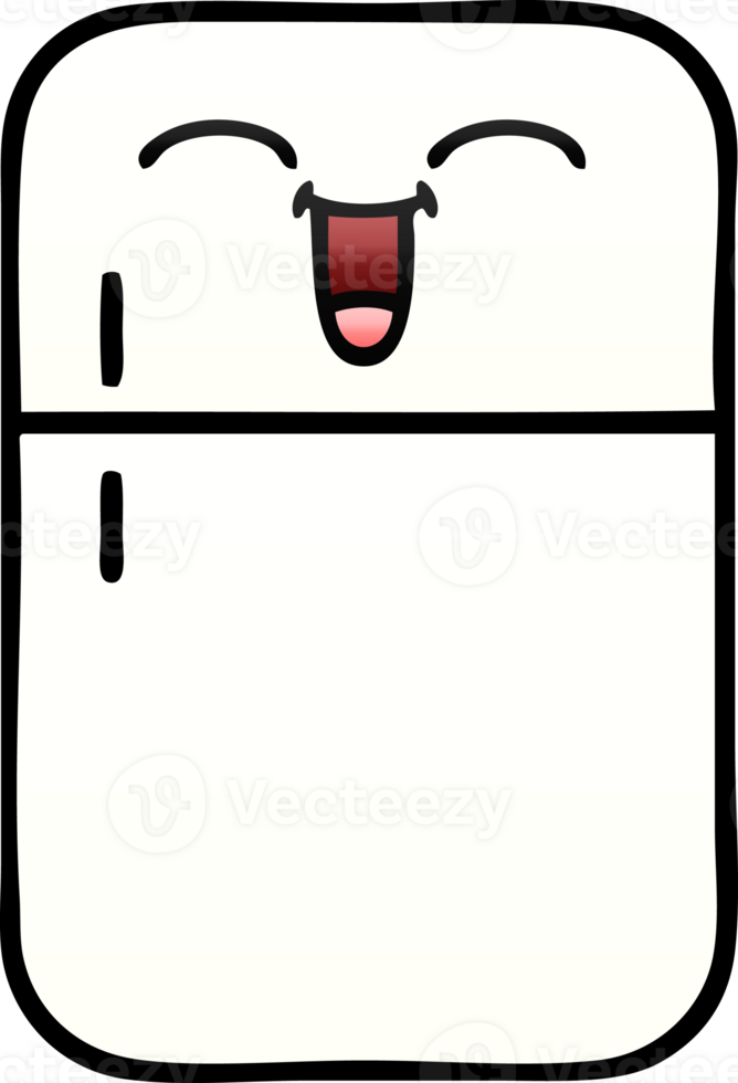 gradient shaded cartoon fridge prozer png