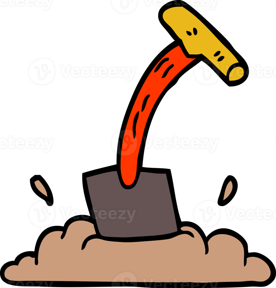 cartoon doodle spade png