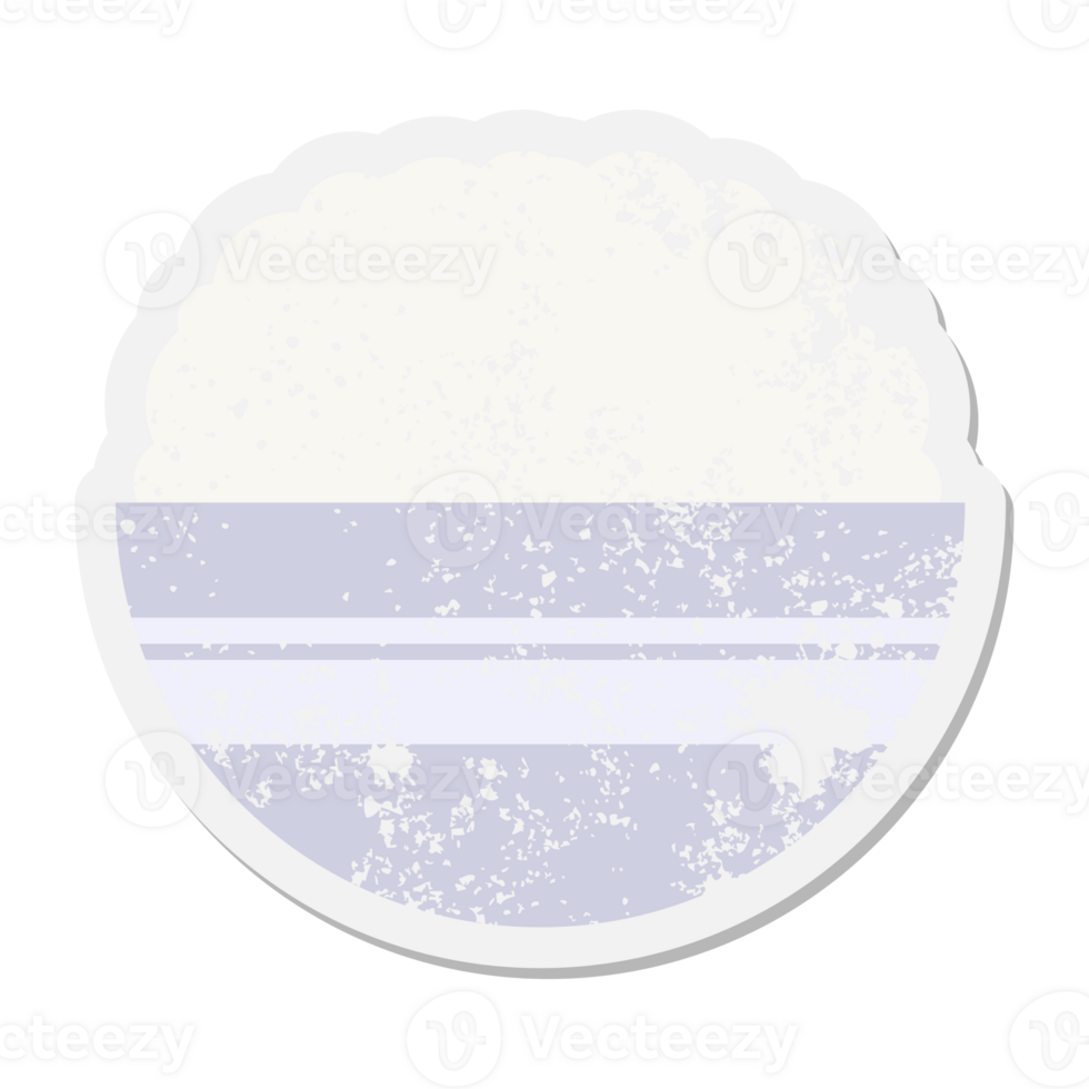 bowl of rice grunge sticker png