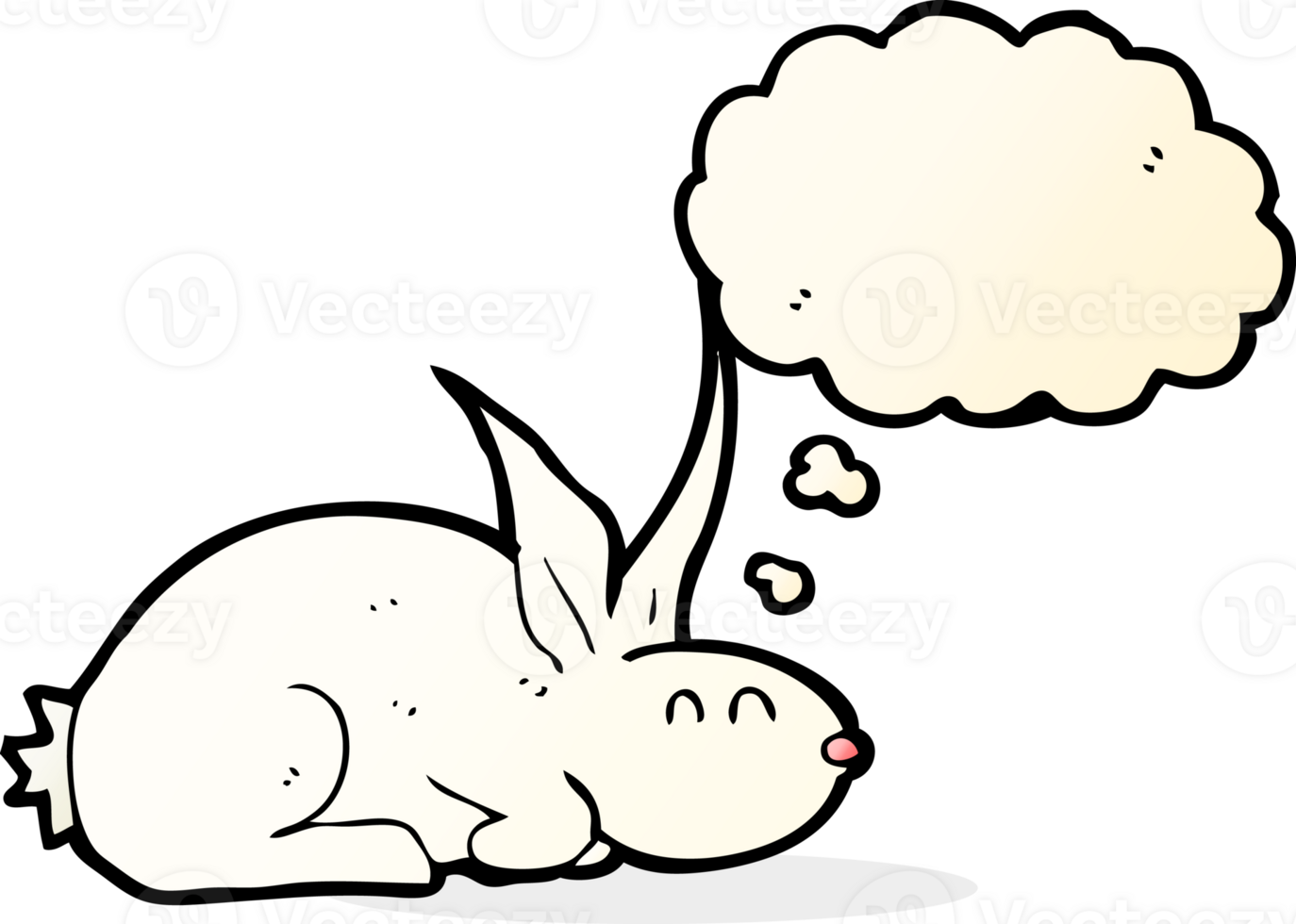 cartoon rabbit with speech bubble png