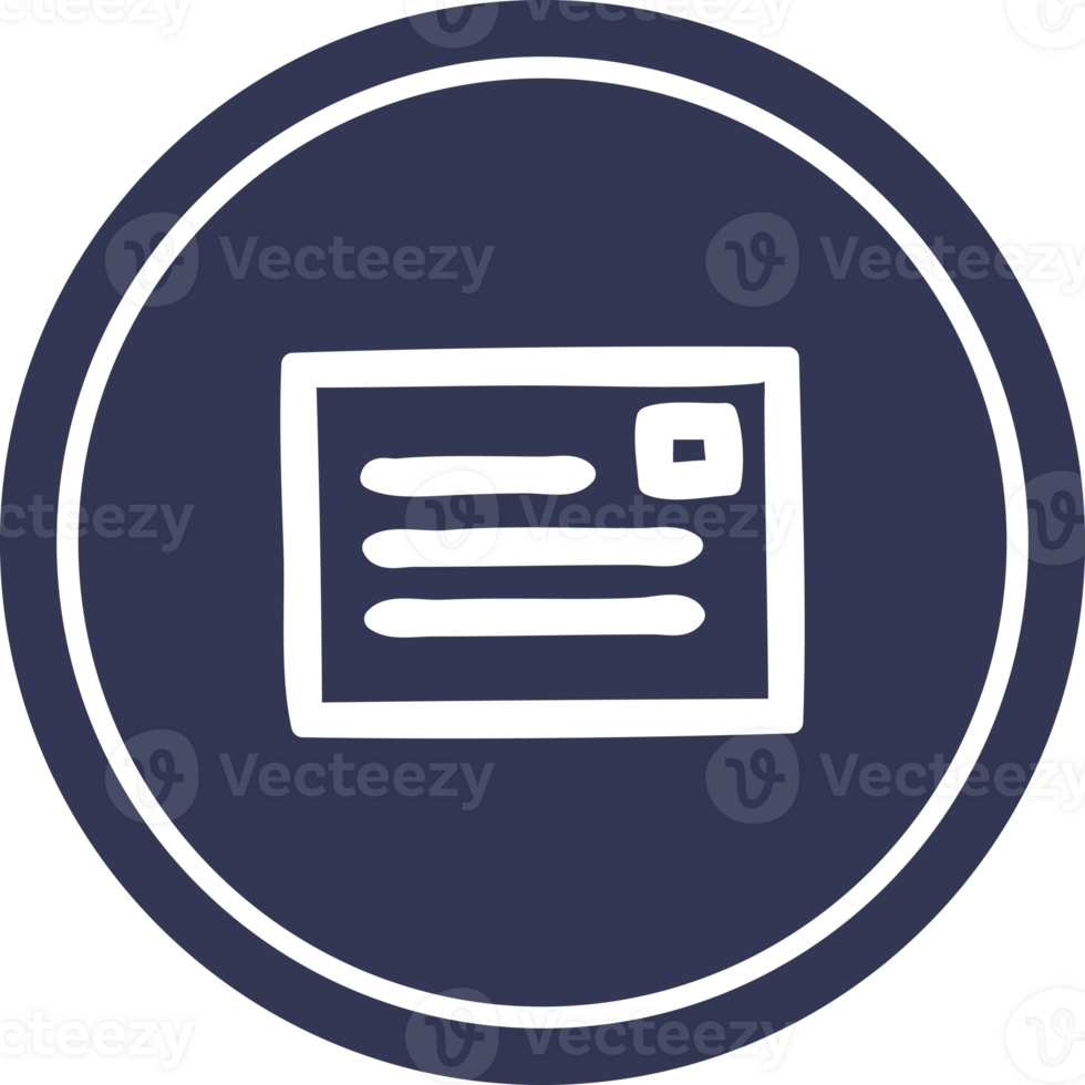 envelope letter circular icon png
