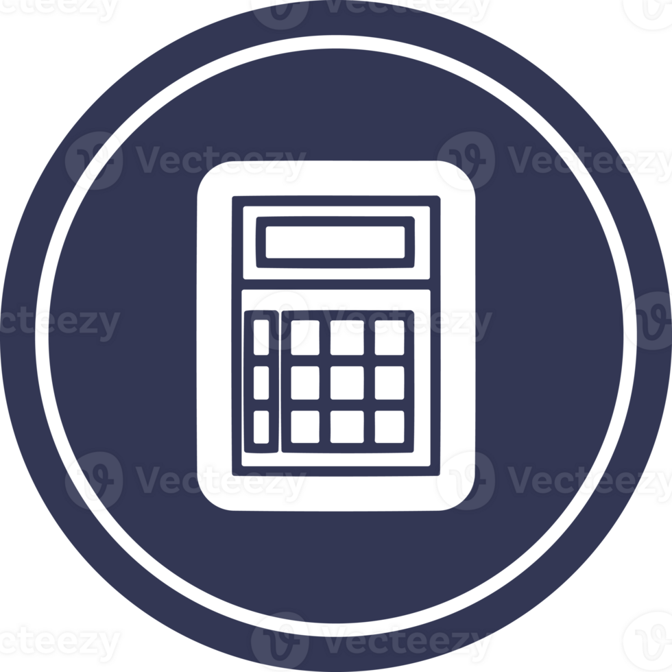 math calculator circular icon png