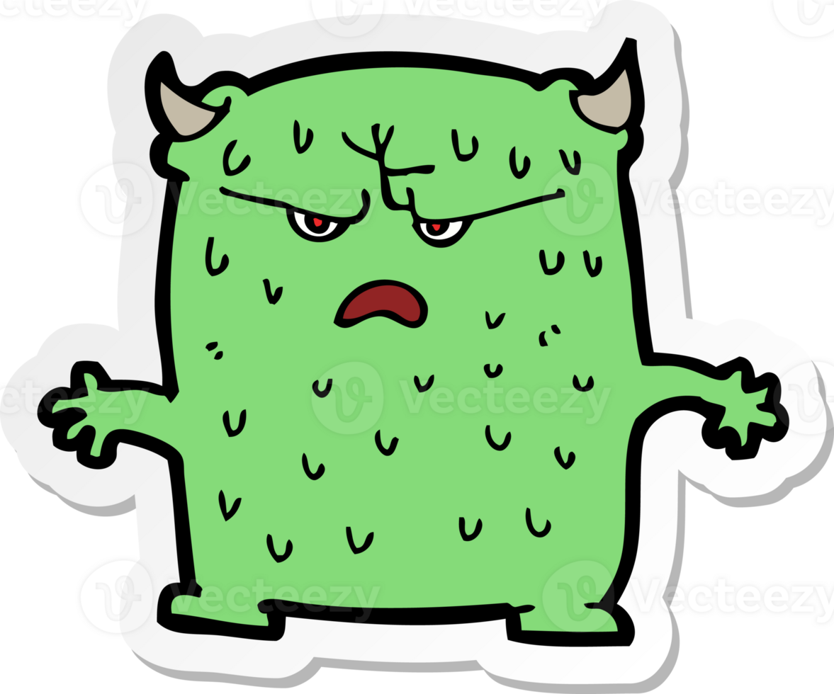 sticker of a cartoon little alien png