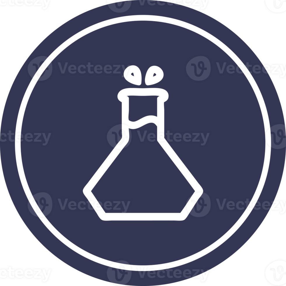 science experiment circular icon png