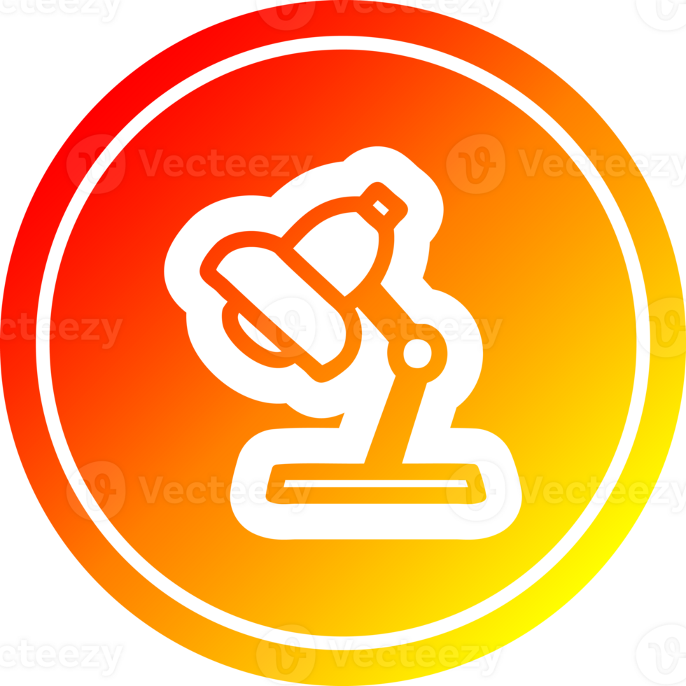 work lamp circular in hot gradient spectrum png