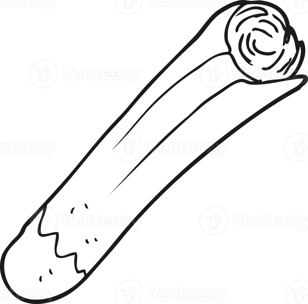 black and white cartoon leek png