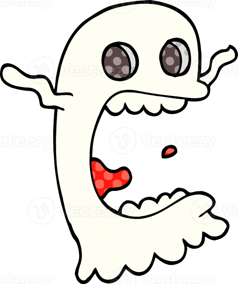 cartoon doodle spooky ghost png