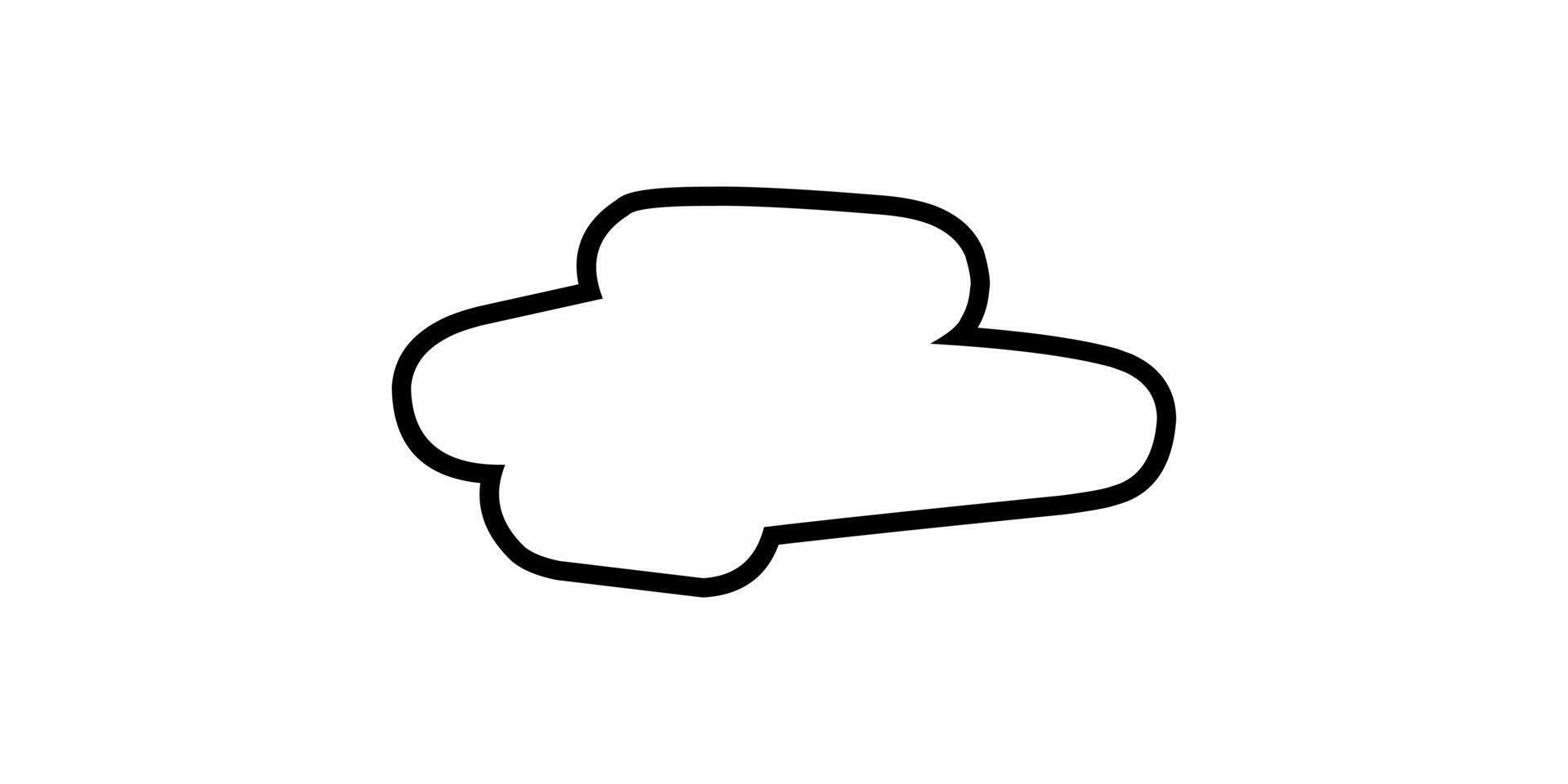 Speech abstract bubbles vector illustration isolated
