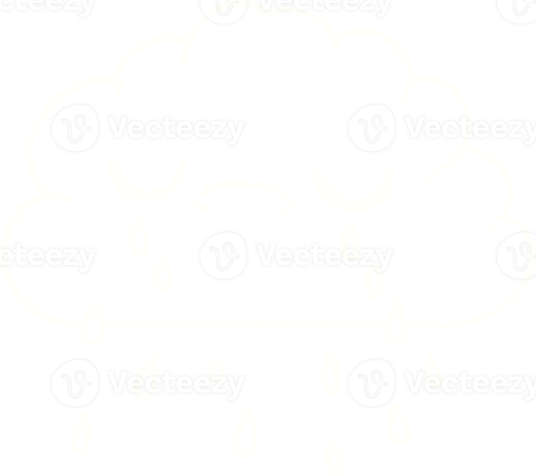 Rain Cloud Chalk Drawing png
