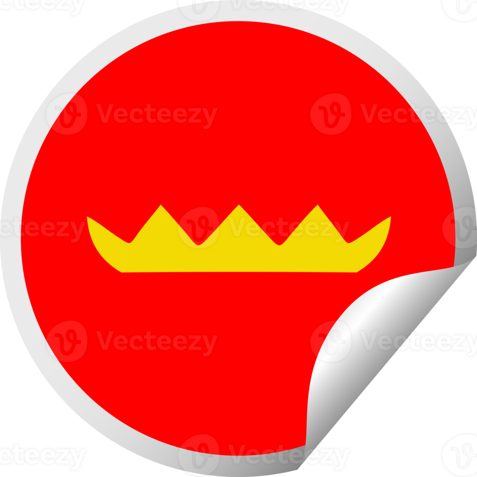 circular peeling sticker cartoon lilly pad png