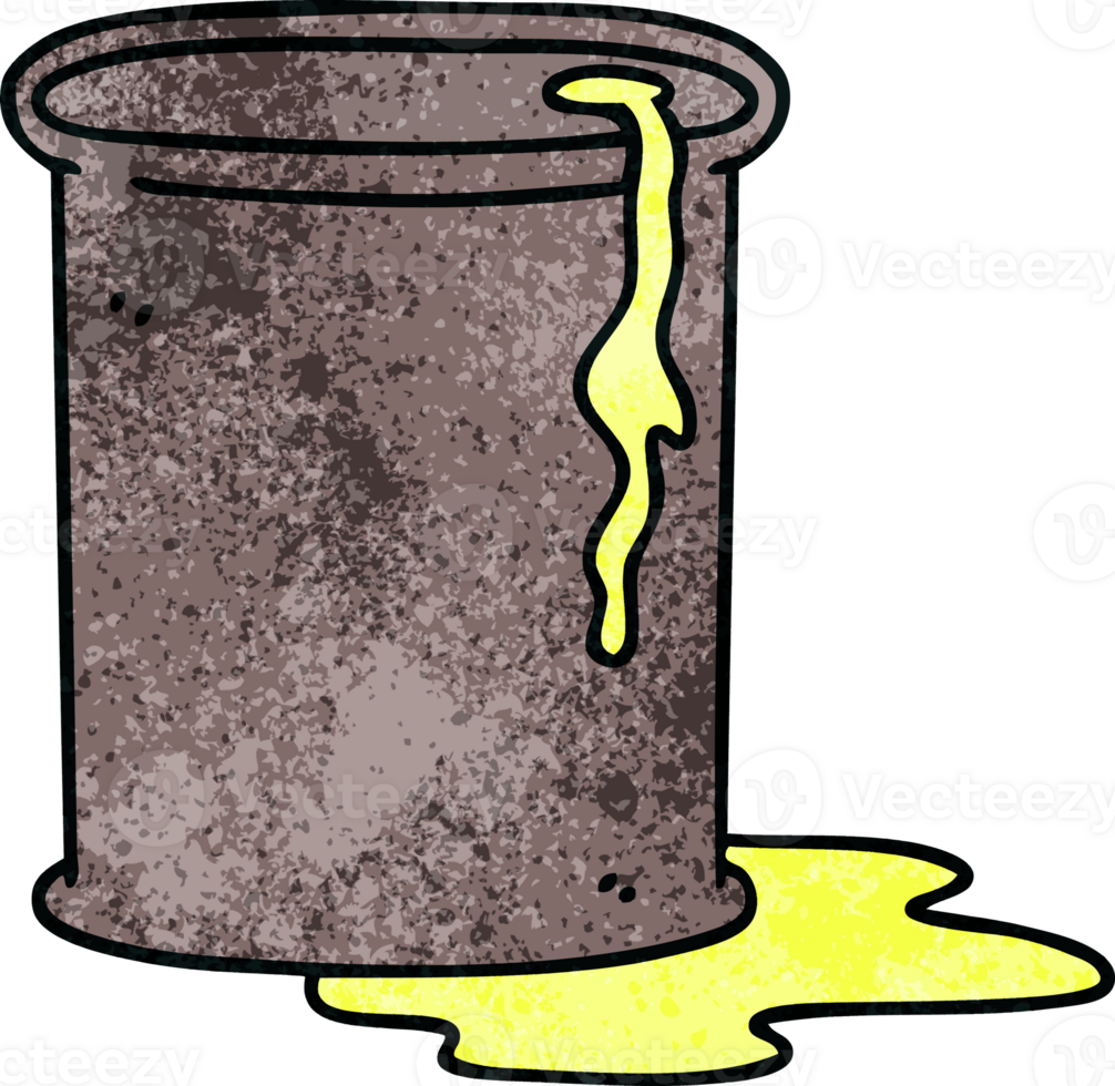 quirky hand drawn cartoon barrel of oil png